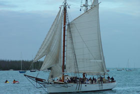 The Sunset Cruise sails from Mallory Square