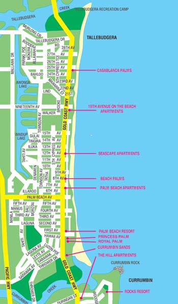 A map of Palm Beach