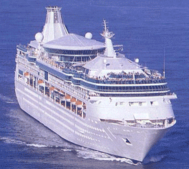 Barco Crucero Rhapsody of the Seas de la Línea Royal Caribbean.