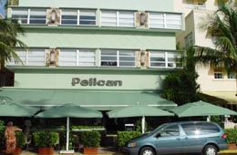 Pelican Hotel on Ocean Drive