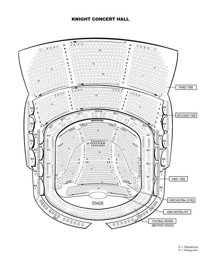 Knight Concert Hall Seating Chart